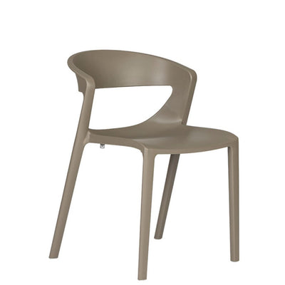 BRATTI KICCA ONE | Silla Resistente Rayos UV Terraza Cafetería | Polipropileno | Varios Colores | Interior + Exterior - KICCA ONE Crema - Bratti - NOGAL BEAT -