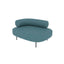 Sillón para recepción Techno Sofá Wave de una plaza tapizado con estructura metálica negra