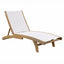 Camastro de Intemperie para Hotel - NOGAL BEAT NAYARIT - Varios Colores - Madera Teca y Tela Batyline - CAMASTRO NAYARIT Ivory - CAMCO - NOGAL BEAT - Camastro