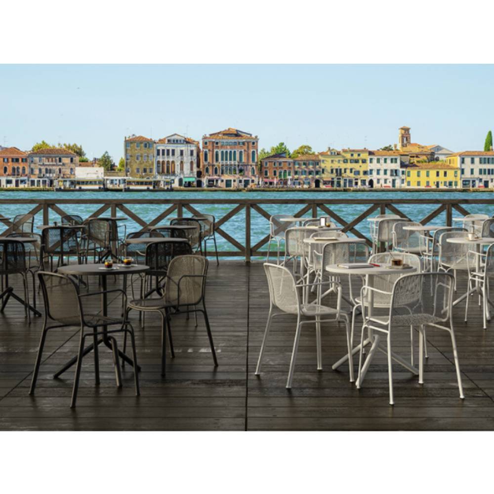 Colos Silla Villa 2 Ocasional Malla Acero Moldeado Base 4 Puntas Uso ...