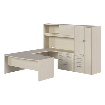 Conjunto CEO para Dirección General - GEBESA PRIME - Frente 267 cm - Derecha - GBR100R - GEBESA - NOGAL BEAT - Escritorio de Oficina