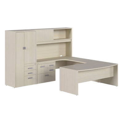 Conjunto CEO para Dirección General - GEBESA PRIME - Frente 267 cm - Izquierda - GBR100L - GEBESA - NOGAL BEAT - Escritorio de Oficina