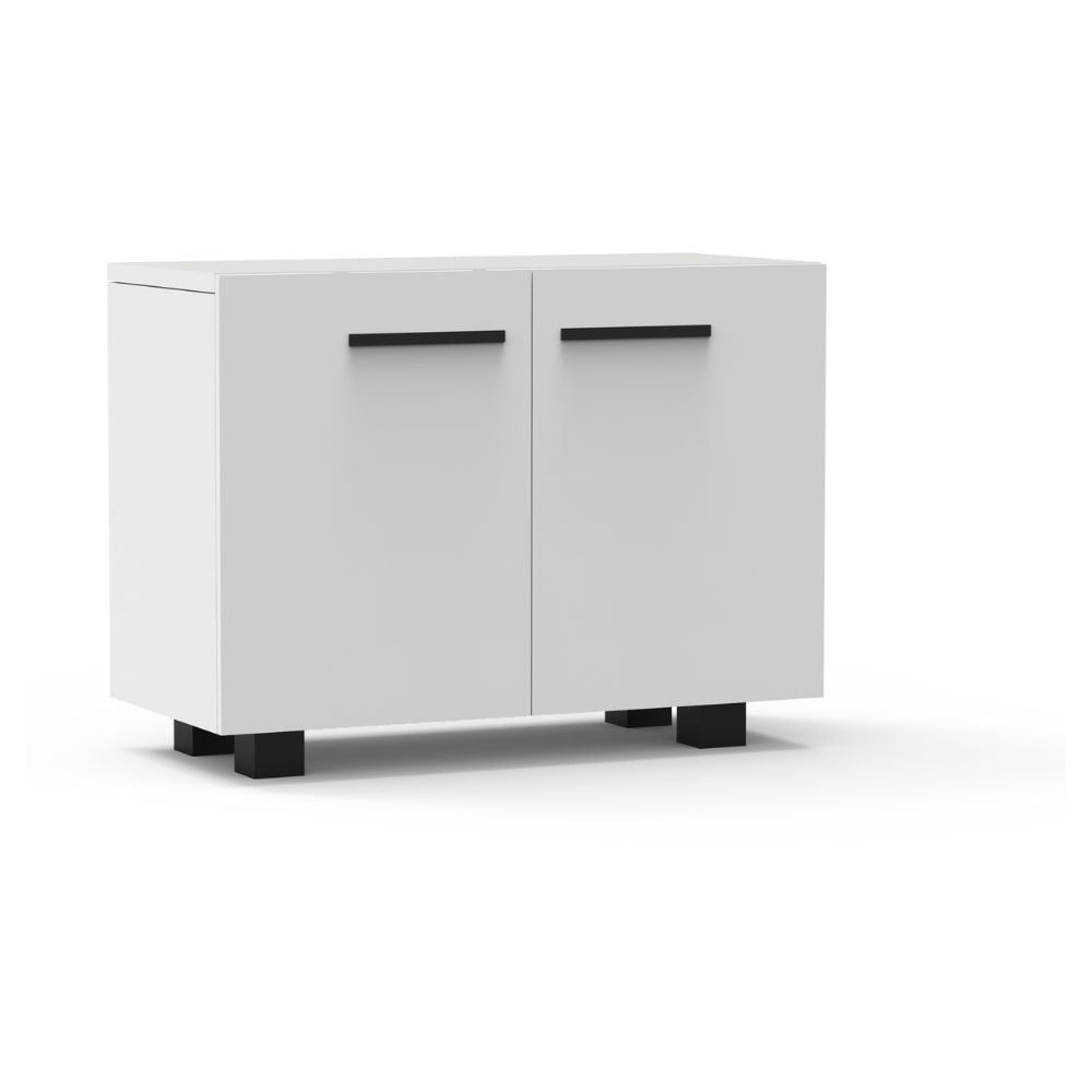 Credenza Nogal Beat VTCR-00XG en melamina de 16 mm con frentes de cristal y de 2 a 4 puertas