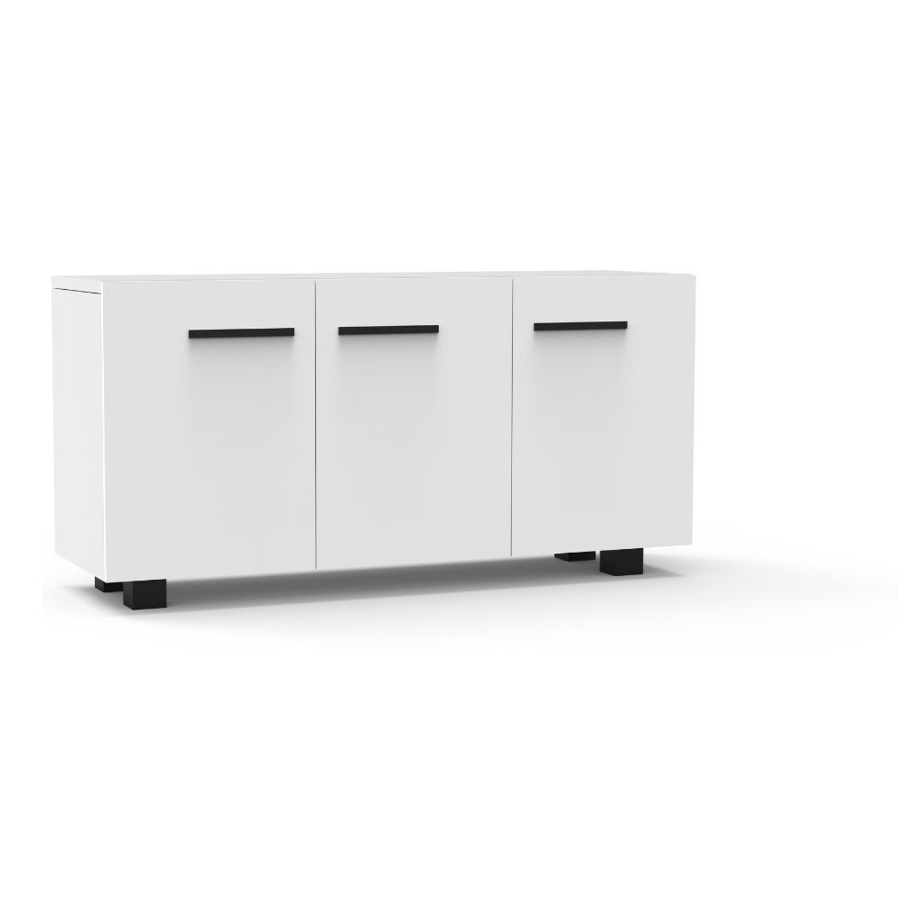 Credenza Nogal Beat VTCR-00XG en melamina de 16 mm con frentes de cristal y de 2 a 4 puertas