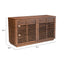 CREDENZA NOGAL BEAT LINEA | Credenza Nogal para Hogar Bufé | 2 Puertas 2 Cajones | Madera de Caucho Chapada en Nogal MDF | Interior - 199051 - Zuo - NOGAL BEAT - Credenza