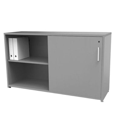 Credenza Ofik Nova 730 en madera estándar y melamina con acabado laqueado
