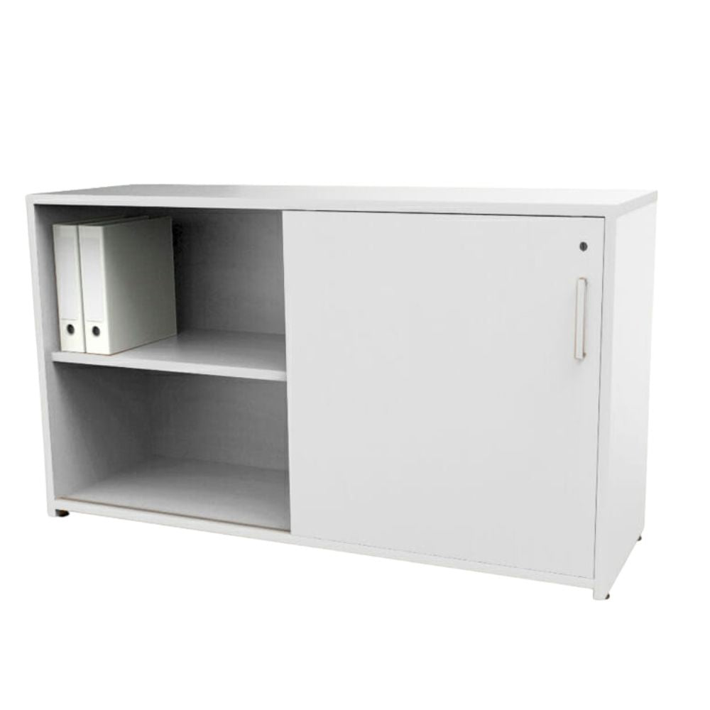 Credenza Ofik Nova 730 en madera estándar y melamina con acabado laqueado
