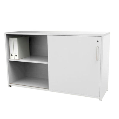 Credenza Ofik Nova 730 en madera estándar y melamina con acabado laqueado