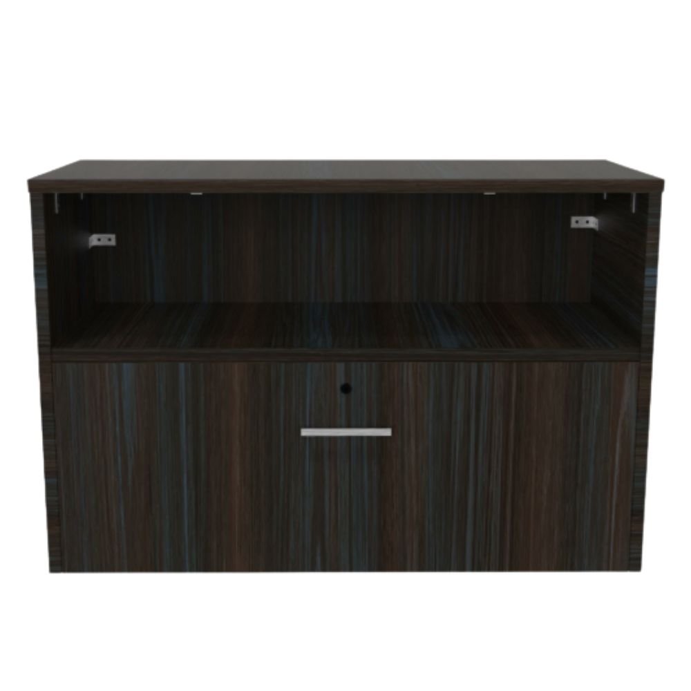 Credenza Ofik Urban 886 en melamina con 1 entrepaño y 1 cajón para oficina