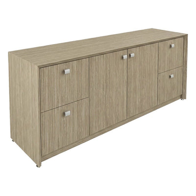 Credenza para Despacho - GEBESA CONTEMPO - Frente 180 cm - Con Puertas de Chapa - GCC531180SV - GEBESA - NOGAL BEAT - Credenza