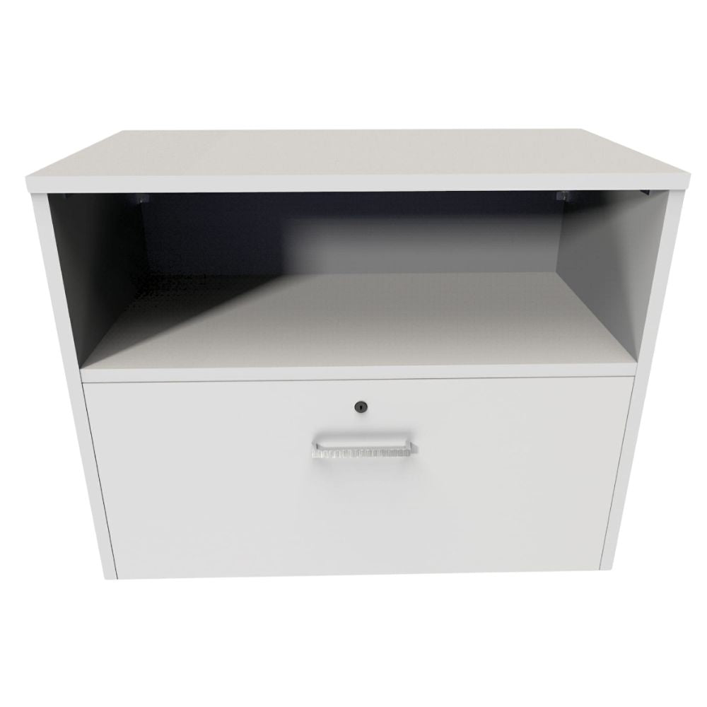 Credenza Ofik Urban 887 en melamina con 1 entrepaño y 1 cajón para oficina