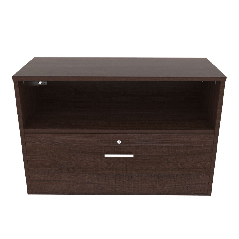 Credenza Ofik Urban 887 en melamina con 1 entrepaño y 1 cajón para oficina