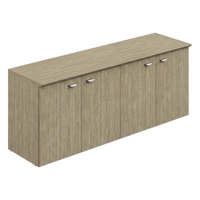 Credenza para Oficina Ejecutiva - GEBESA FILO - 4 Puertas - Frente 182 cm - GCF534182CN - GEBESA - NOGAL BEAT - Credenza