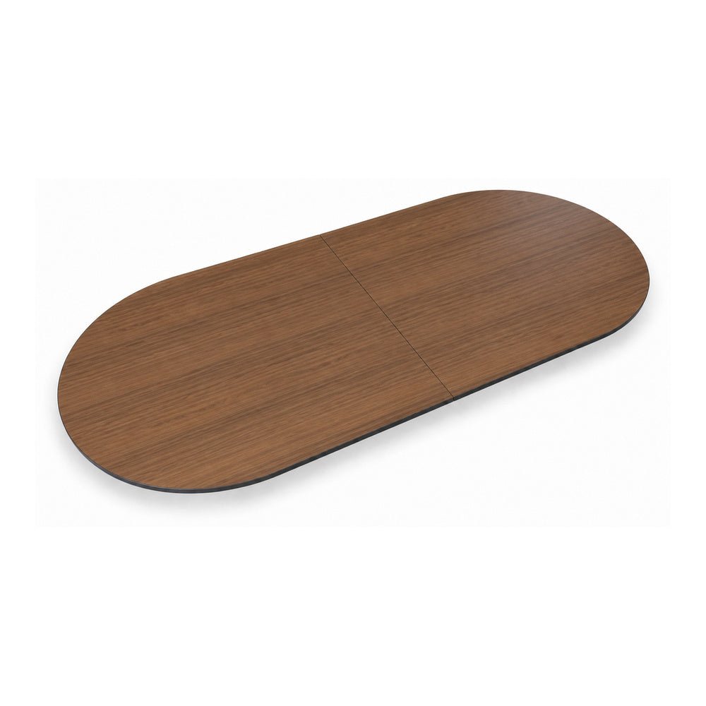 Cubierta Ovalada para Mesa de Juntas - GEBESA MESAS CONFIGURABLES - Frente 300 cm - Fondo 120 cm - Cubierta y Base de Aglomerado - GBJ941300CN - GEBESA - NOGAL BEAT - Cubierta para Mesa