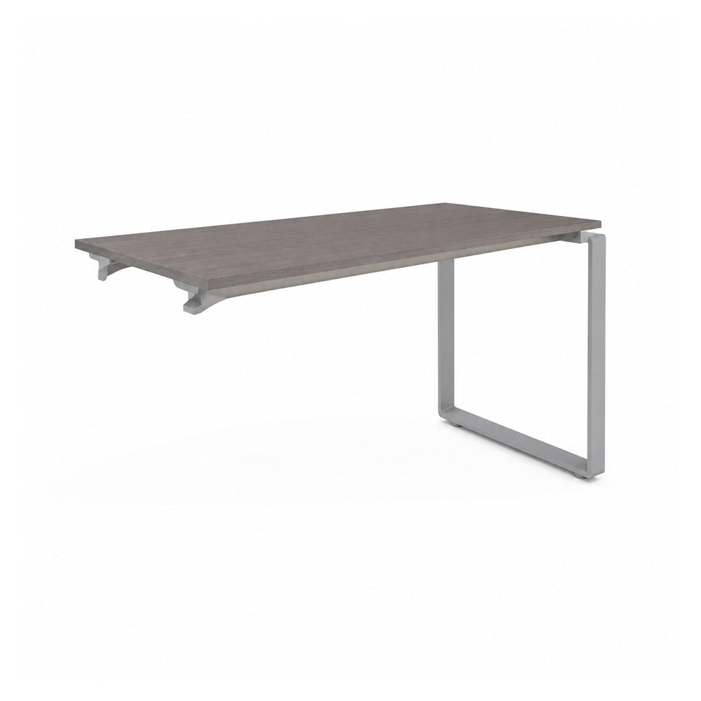 Escritorio de Oficina Configurable en Bateria - VERSA AXIO - Blanco/Gris - 140 × 60 × 75 cm - Posicion Intermedia - AO-203M - VERSA - NOGAL BEAT - Escritorio de Oficina