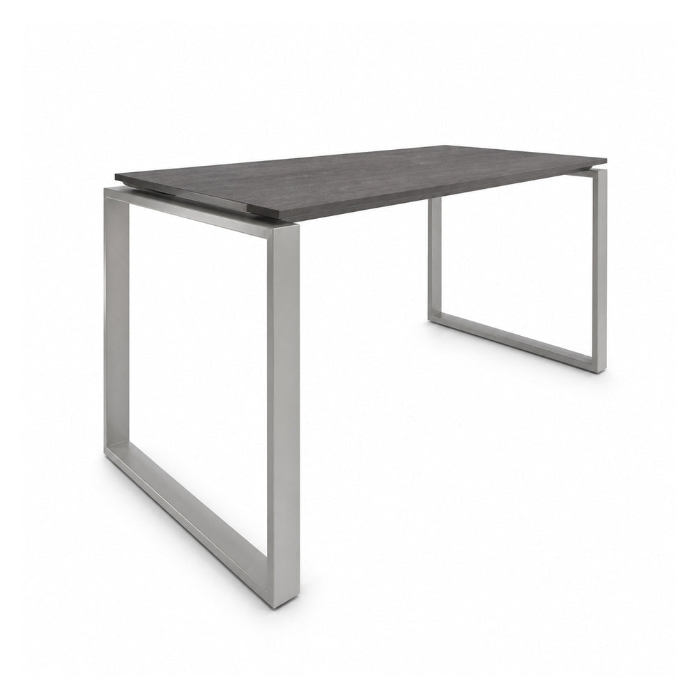 Escritorio de Oficina Configurable en Bateria - VERSA AXIO - Blanco/Gris - 160 × 60 cm - Posicion Inicial - AO-206N - VERSA - NOGAL BEAT - Escritorio de Oficina
