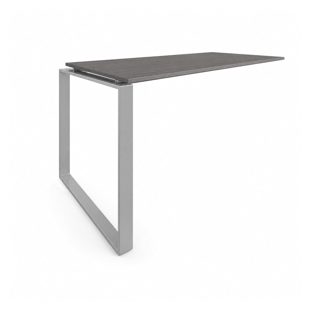 Escritorio de Oficina Configurable en Bateria - VERSA AXIO - Blanco/Gris - 160 × 75 × 75 cm - Posicion Final - AO-216F - VERSA - NOGAL BEAT - Escritorio de Oficina