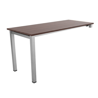 Escritorio de Oficina Ejecutivo - NOGAL BEAT HAMILTON 150 X 60 - Escritorio Sobre Credenza - Varios Colores - Acero Calibre 16 - Escritorio sobre credenza Hamilton 150x60 c/ cubierta 19mm - MOBILIARIO EN MOVIMIENTO - NOGAL BEAT - Escritorio