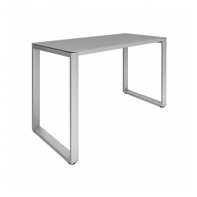 Escritorio de Oficina Operativo con Pata Triangular - VERSA AXIO - Blanco/Gris - 120 × 75 cm - Acero Cubierta 16mm - AO-102 - VERSA - NOGAL BEAT - Escritorio de Oficina