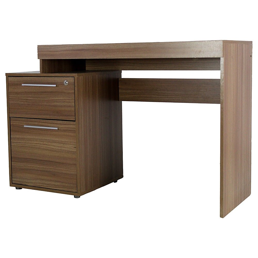 Escritorio de Oficina Secretarial - KINGSTRONG JM-180 SUEZ MODU0360167 - Varios Colores - Melamina - MODU0360167 - Mundo In - NOGAL BEAT - Escritorio de Oficina