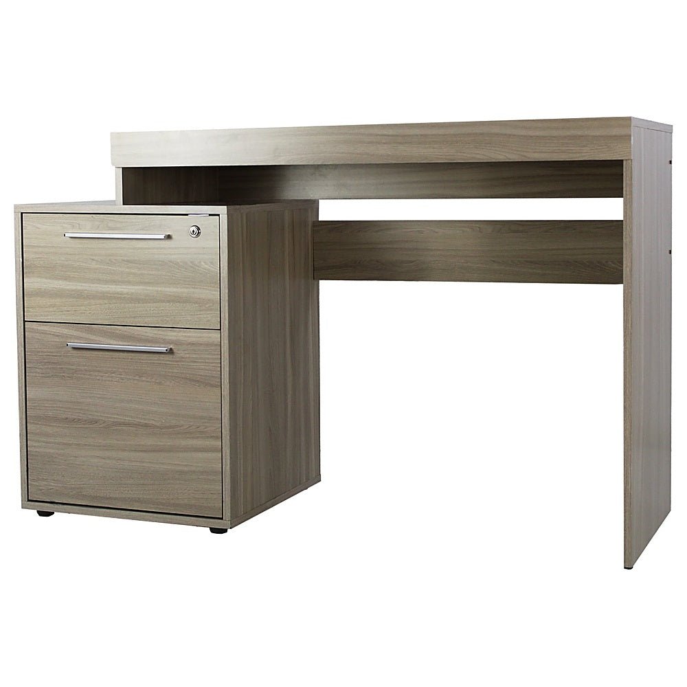 Escritorio de Oficina Secretarial - KINGSTRONG JM-180 SUEZ MODU0360167 - Varios Colores - Melamina - MODU0360167 - Mundo In - NOGAL BEAT - Escritorio de Oficina