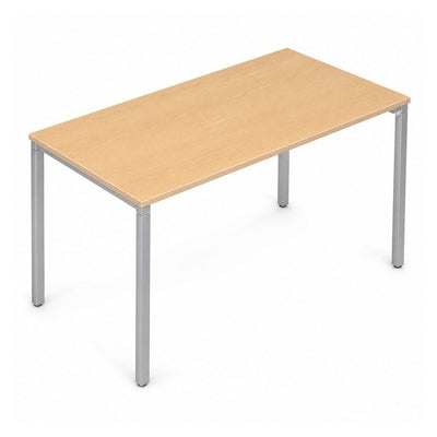 Escritorio de Oficina - VERSA READY - Varios Colores - 140 × 60 cm - Cubierta Melamina 28mm o LPAP 28mm - RE-104 - VERSA - NOGAL BEAT - Escritorio de Oficina