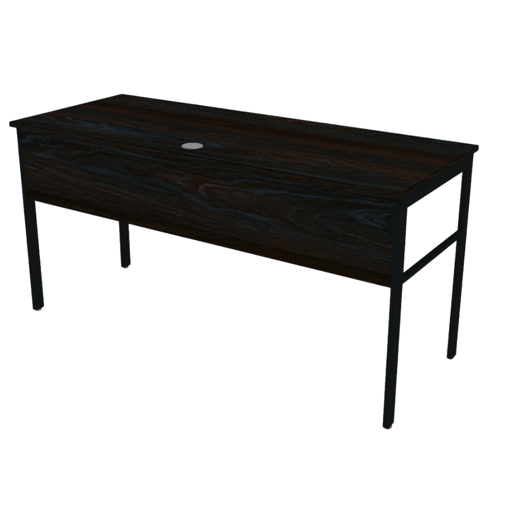 Escritorio Urban 862 con estructura tubular de acero y cubierta de madera