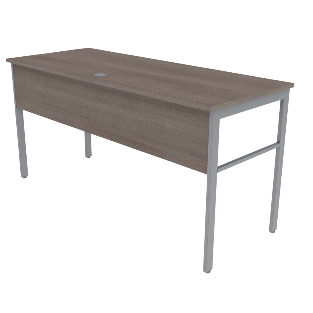 Escritorio Urban 862 con estructura tubular de acero y cubierta de madera