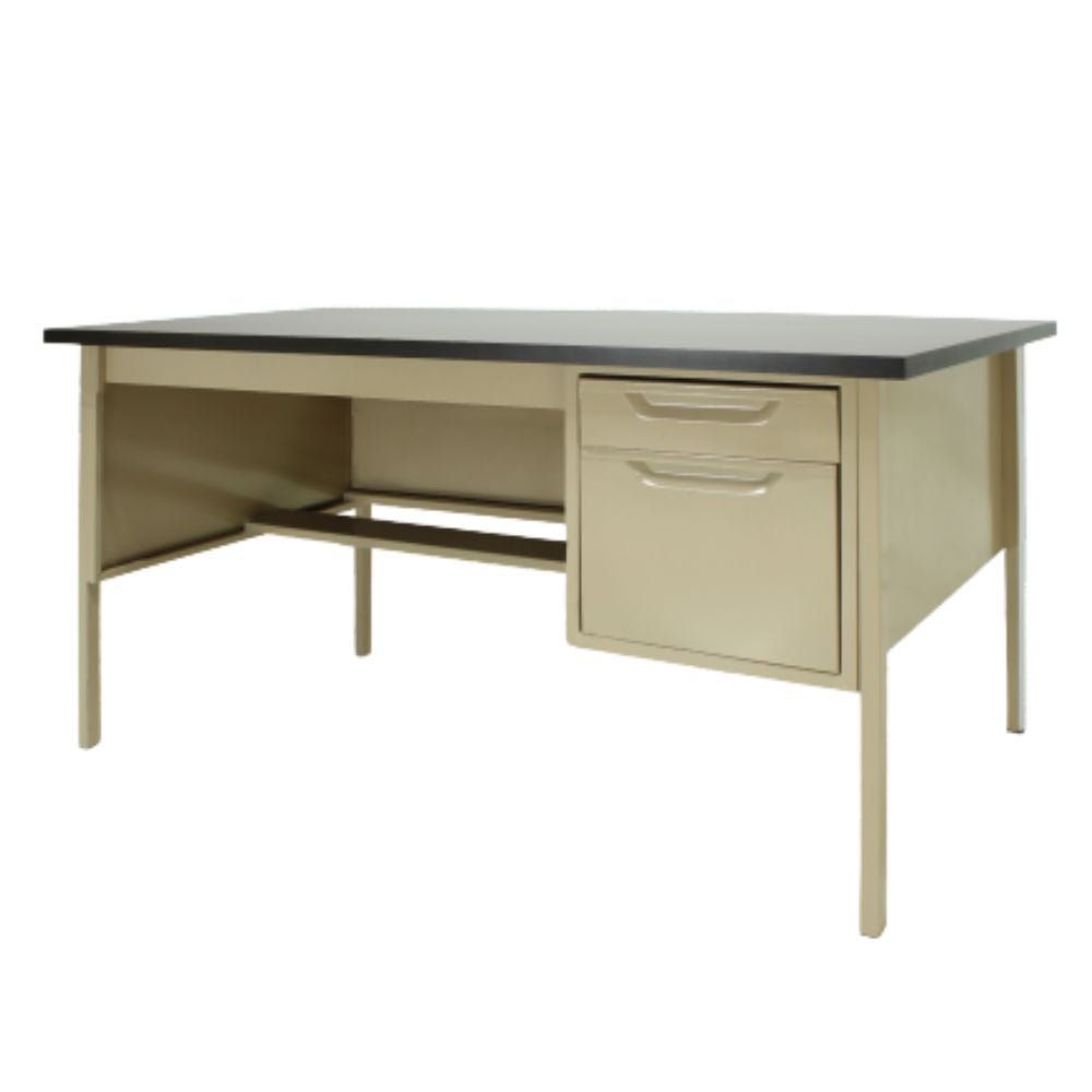 Escritorio escolar Nogal Beat ESCR0120122 metálico de 120x70 cm para estudio y capacitación