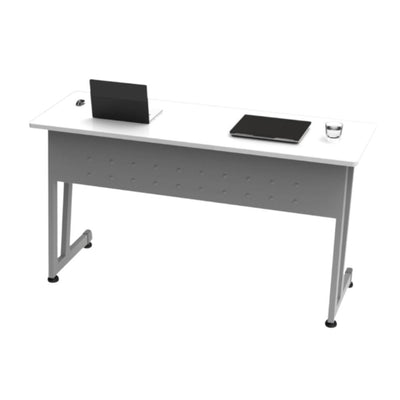 Escritorio para oficina OFIK 232 rectangular con cubierta de melamina y estructura en lámina