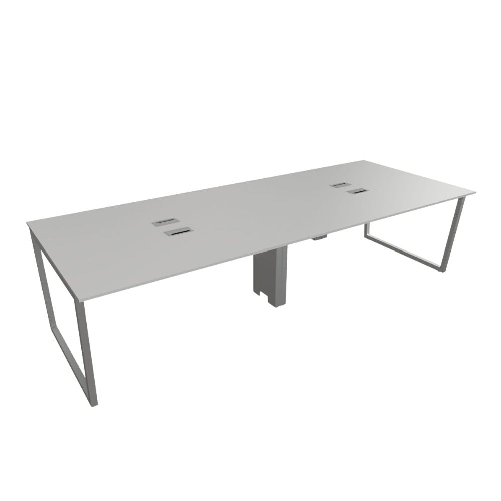 Escritorio modular OFIK Vasari 872 para cuatro usuarios con cubierta de melamina y estructura de acero