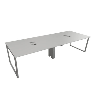 Escritorio modular OFIK Vasari 872 para cuatro usuarios con cubierta de melamina y estructura de acero