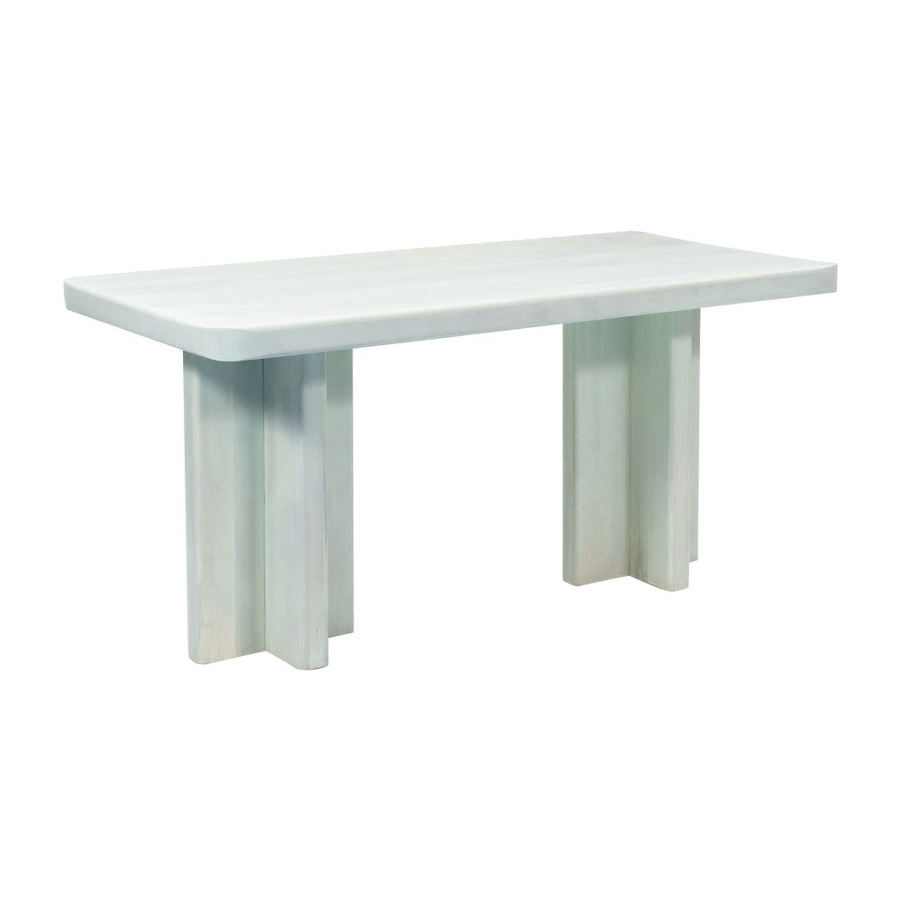 Escritorio para Recepción - ZUO MINTTU - Verde - Estructura y Cubierta en Madera de Mango - 111069 - Zuo - NOGAL BEAT - Escritorio de Oficina
