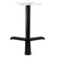 Estructura Baja para Mesas - LABENZE H73 160-07400 - Varios Colores - Columna Redonda y 3 Puntas - 160-07400-NGO - Labenze - NOGAL BEAT - Estructura para Mesa