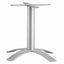 Estructura Baja para Mesas - LABENZE H73 160-07500-GRS - Gris Plata - Columna Redonda y 4 Puntas - 160-07500-GRS - Labenze - NOGAL BEAT - Estructura para Mesa