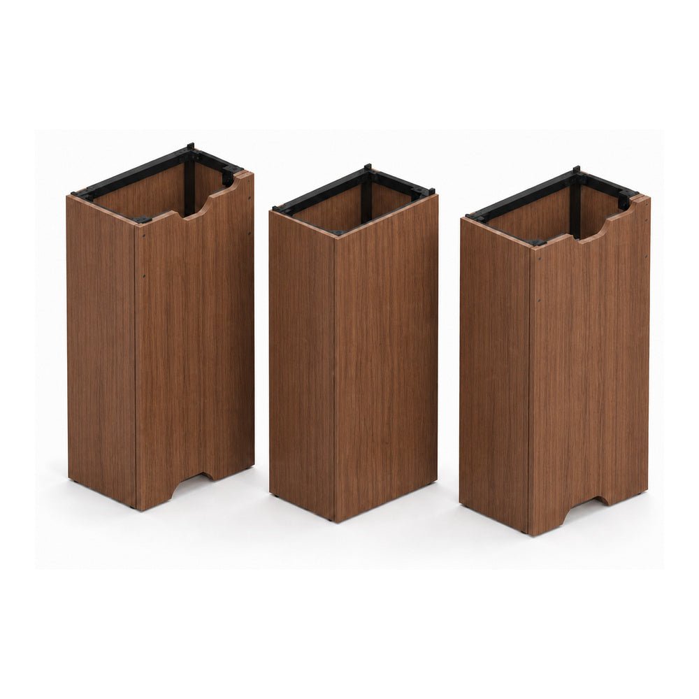 Estructura para Mesa de Juntas - GEBESA MESAS CONFIGURABLES - Kit de 2 Bases y Base Central - Cubiertas de 300 a 480 cm - GBJ822CN - GEBESA - NOGAL BEAT - Estructura para Mesa