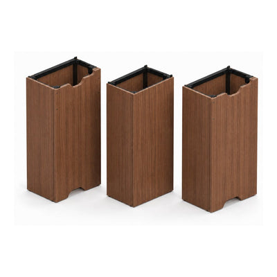 Estructura para Mesa de Juntas - GEBESA MESAS CONFIGURABLES - Kit de 2 Bases y Base Central - Cubiertas de 300 a 480 cm - GBJ822CN - GEBESA - NOGAL BEAT - Estructura para Mesa