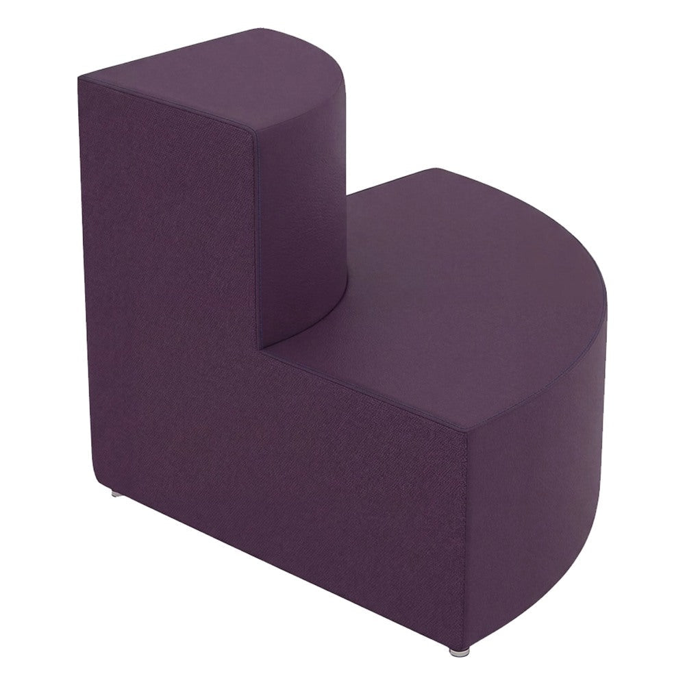 Geo Steps para Área Colaborativa - GEBESA FOMCORE STEPS - Esquina Externa Curva 2 Niveles - Tapizado - GFCS088383832 - GEBESA - NOGAL BEAT - Banca de Visita