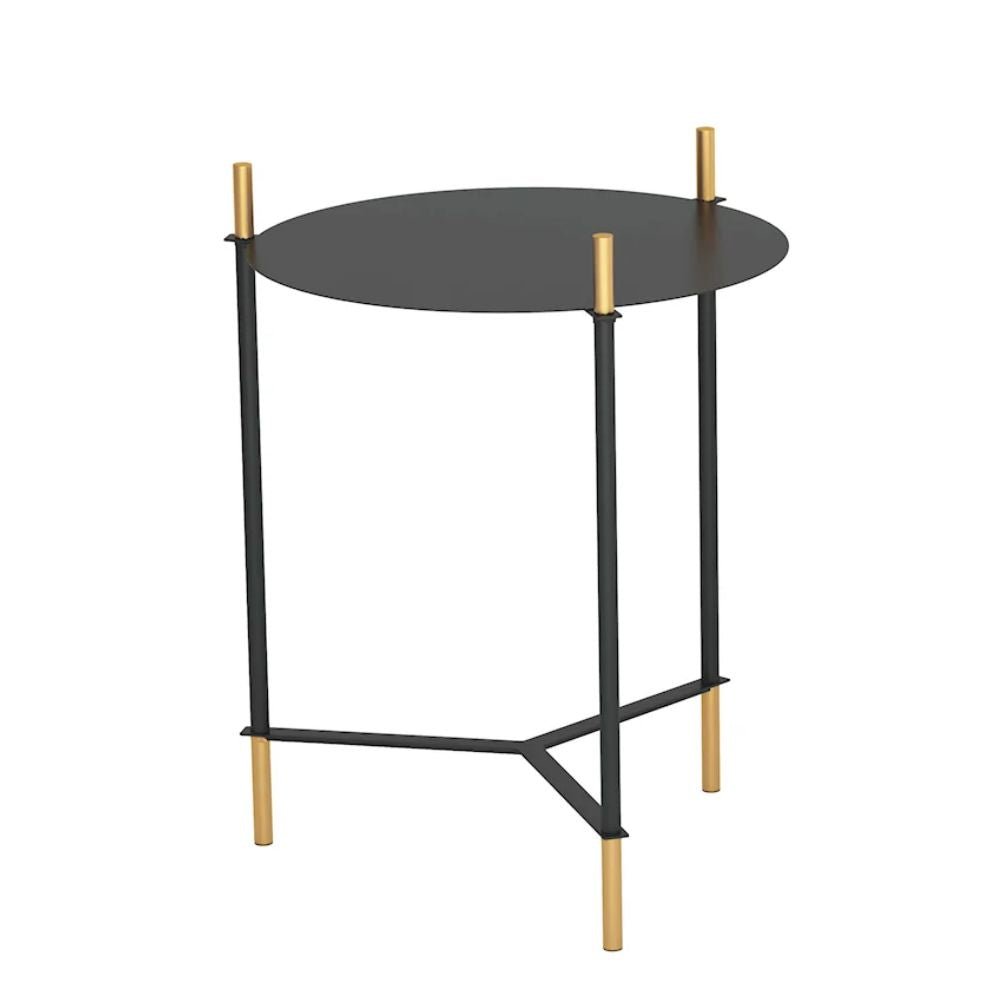 JUEGO DE MESA NOGAL BEAT JERRY | Mesa Auxiliar Ocasional Decorativa | Negro | Acero con Recubrimiento en Polvo | Interior - 101471 - Zuo - NOGAL BEAT - Mesas