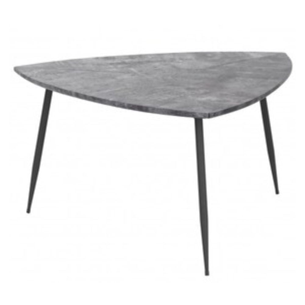 JUEGO DE MESA NOGAL BEAT NORMANDY | Mesa de Centro Ocasional Decorativa | Estructura Acero | Gris | MDF de Hormigón Sintético | Interior - 101883 - Zuo - NOGAL BEAT - Mesas