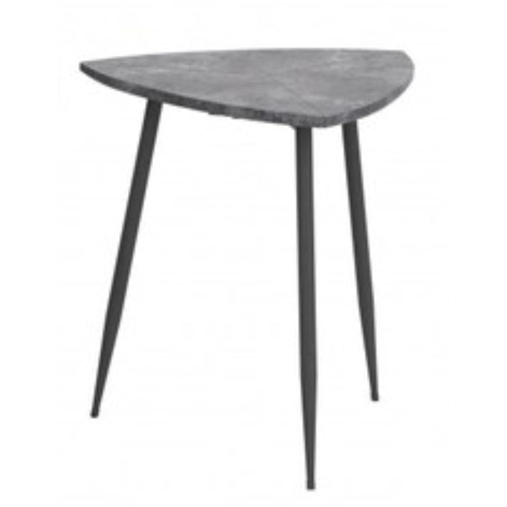 JUEGO DE MESA NOGAL BEAT NORMANDY | Mesa de Centro Ocasional Decorativa | Estructura Acero | Gris | MDF de Hormigón Sintético | Interior - 101883 - Zuo - NOGAL BEAT - Mesas