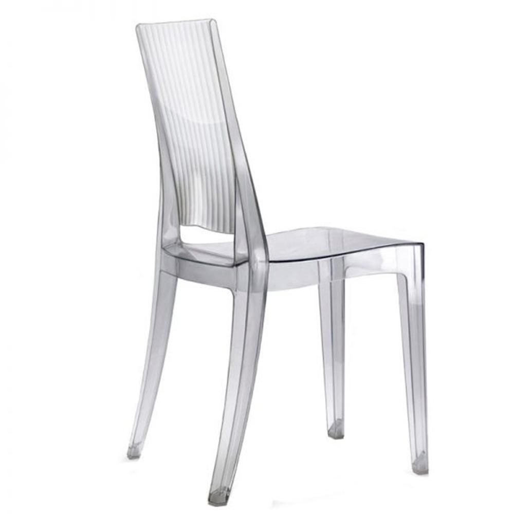 Labenze Silla Glenda 155-07800 Policarbonato Base 4 Puntas - 155-07800-TRA - Labenze - NOGAL BEAT - Sillas