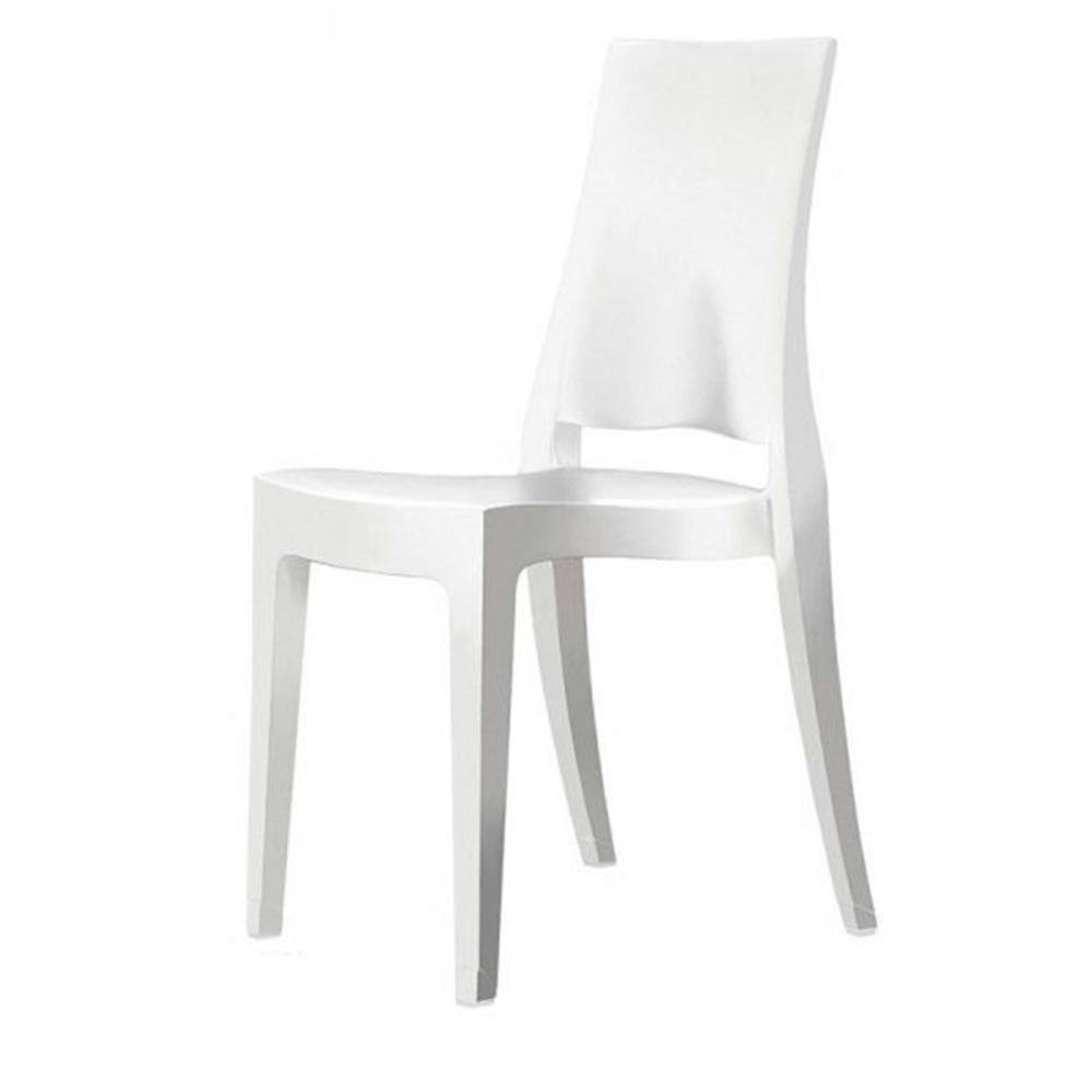 Labenze Silla Glenda 155-07800 Policarbonato Base 4 Puntas - 155-07800-BCO - Labenze - NOGAL BEAT - Sillas