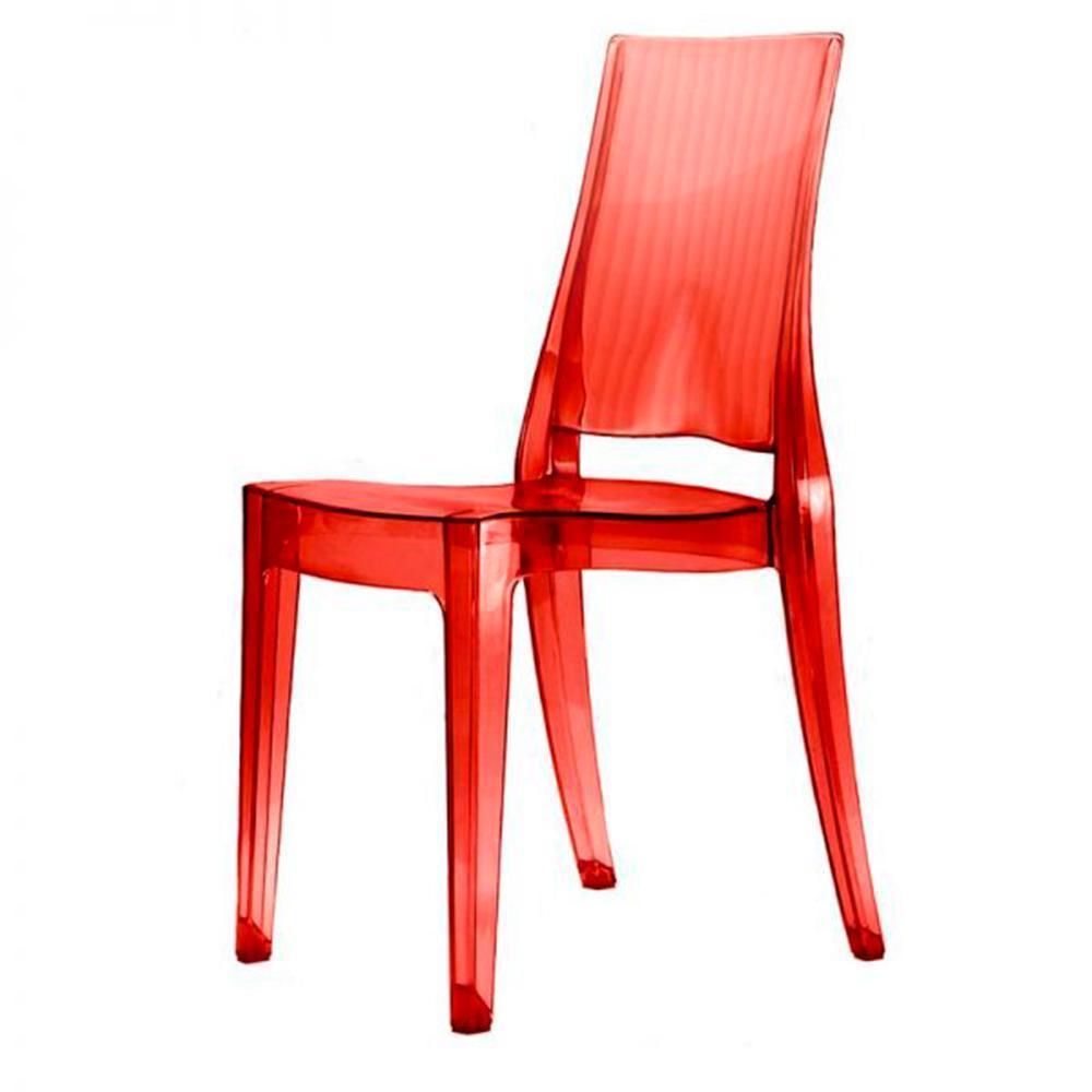 Labenze Silla Glenda 155-07800 Policarbonato Base 4 Puntas - 155-07800-ROJ - Labenze - NOGAL BEAT - Sillas