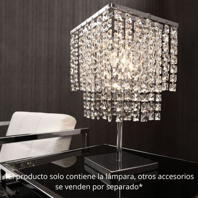 LÁMPARA NOGAL BEAT FALLING STARS | Lámpara de Mesa para Sala de Estar | Cromo Transparente | Acero Cromado Vidrio | Interior - 50010 - Zuo - NOGAL BEAT -