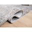 Tapete decorativo colección Adara rectangular en poliéster gris oro de pelo corto