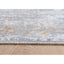 Tapete decorativo colección Adara rectangular en poliéster gris oro de pelo corto