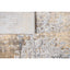 Tapete decorativo colección Adara T2260 rectangular de poliéster en tonos gris, verde y oro