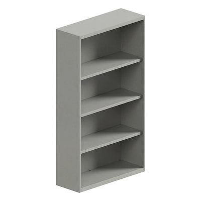 Librero a Piso Abierto para Despacho - GEBESA ARKA - Altura 150 cm - Cuerpo de Acero - GAG464150 - GEBESA - NOGAL BEAT - Librero