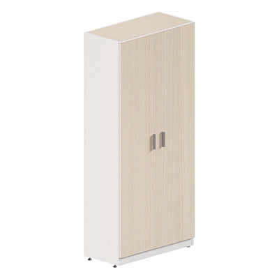 Librero Alto para Despacho - GEBESA KENZA - Frente 80 cm - Con Puertas Completas - GBK450180 - GEBESA - NOGAL BEAT - Librero